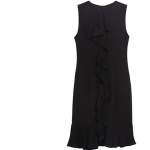 Donna Karan Flounce Back Shift Dress